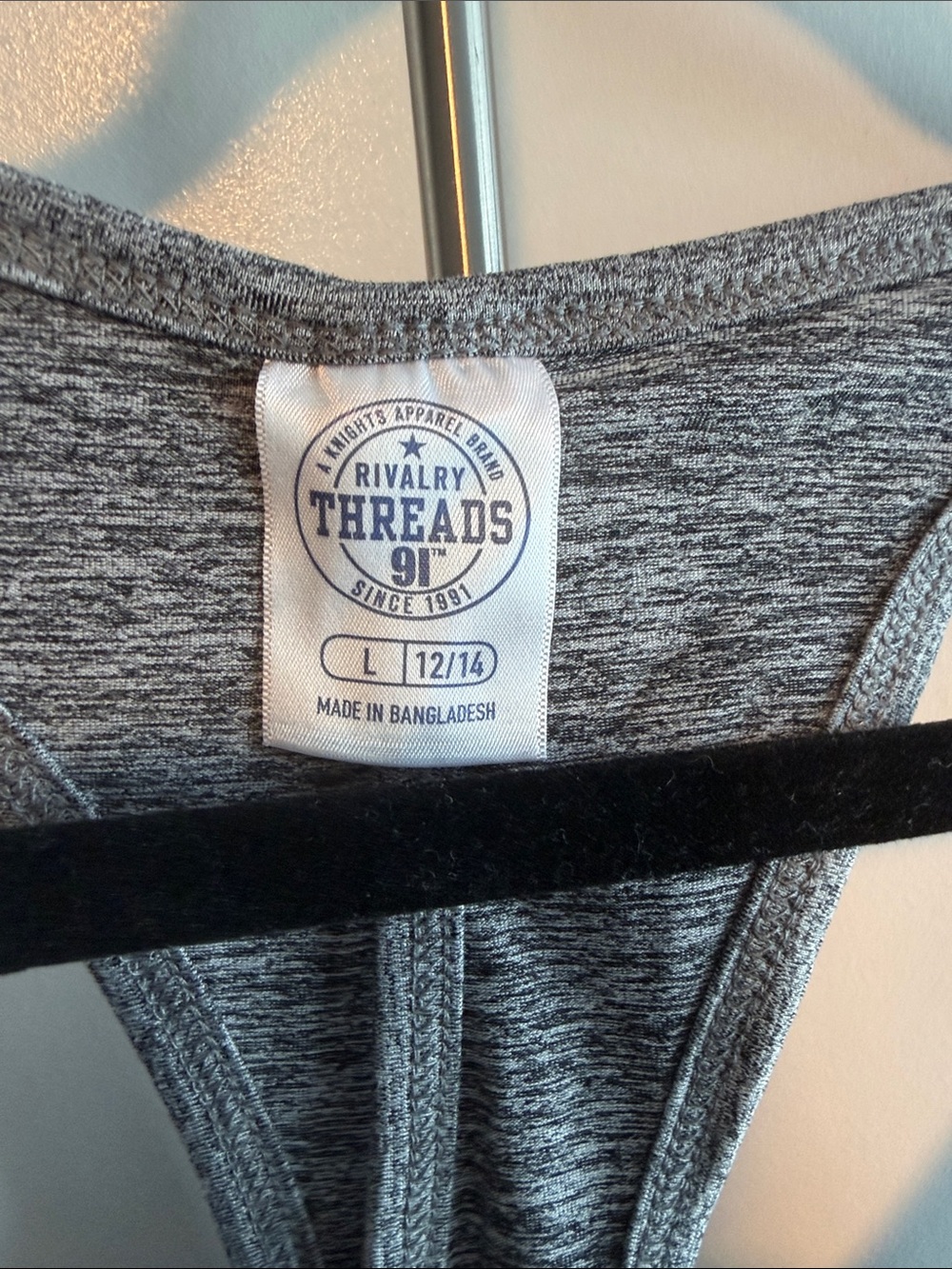 Rivalry Threads Gray Racerback Graphic Tank - Picture 2 of 4